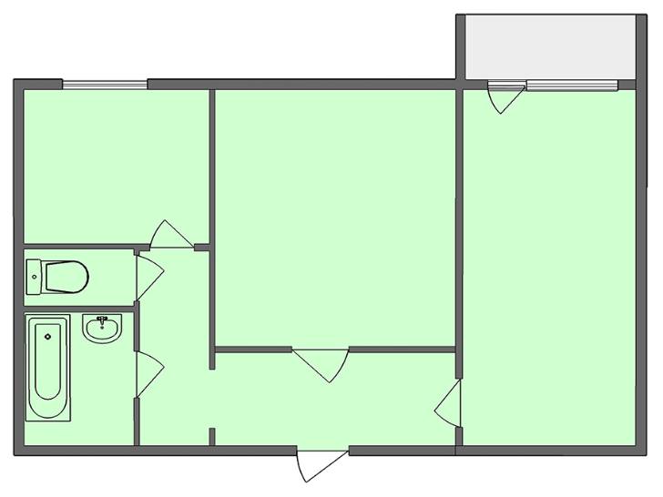 2-к квартира, 50 м2, 9/10 эт. Продам (СОБСТВЕННИК)