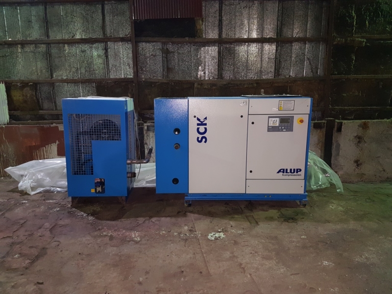 Винтовой компрессор б/у Alup SCK 61-10 + осушитель воздуха Alup ADQ-550