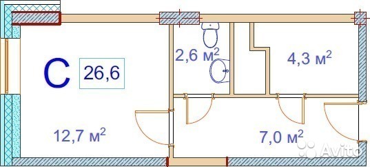 Продается Студия, 26.6 м