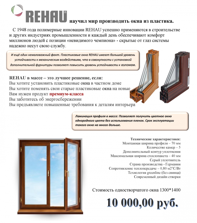 ОКНА РЕХАУ - блитц новый 60 грацио новый 70 делайт-дизайн 70 в массе