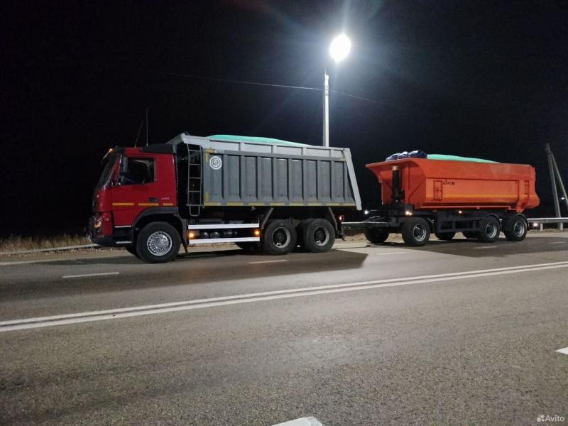 Услуги аренда самосвал с прицепом 10-50 тонн