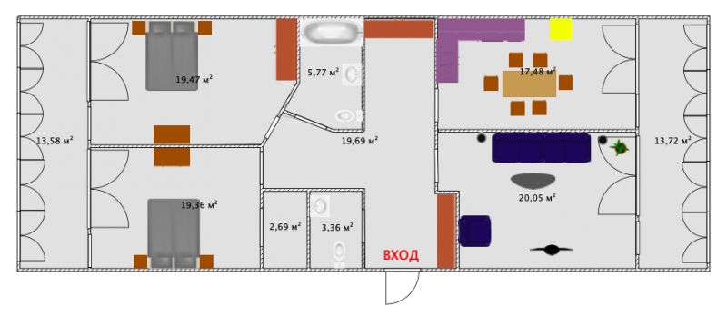 3-к квартира, 140 м2, 10/10 эт.
