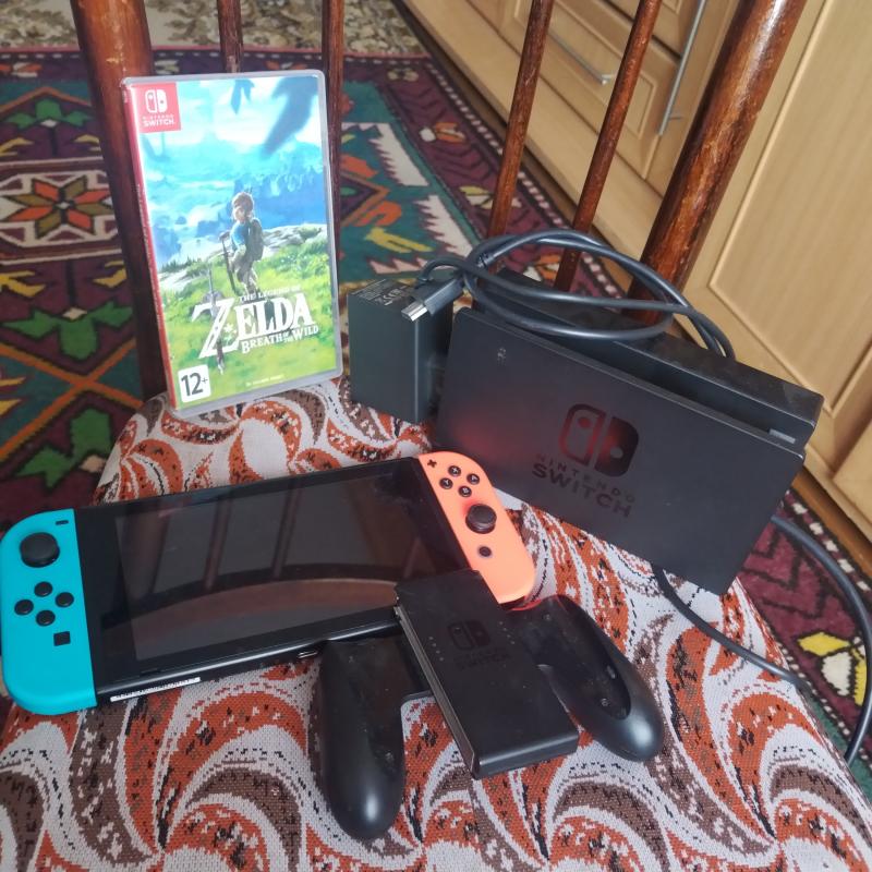 Nintendo Switch OLED(синий+красный)