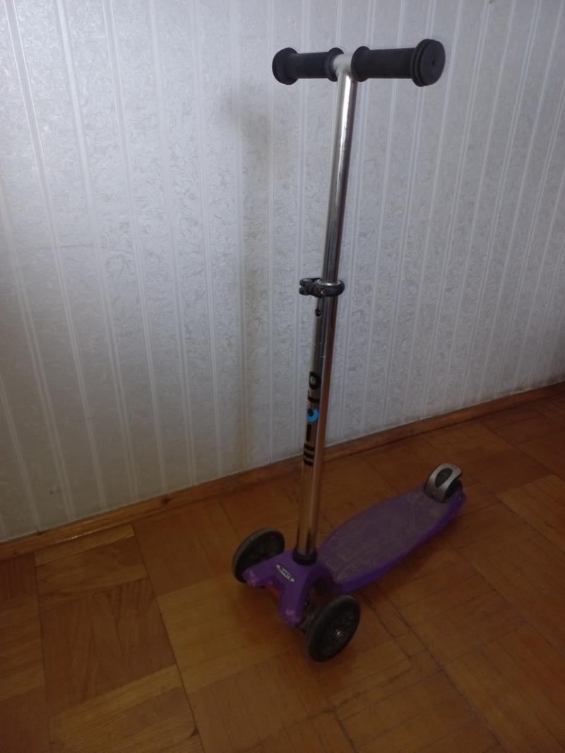 Самокат трёхколёсный детский M-CRO