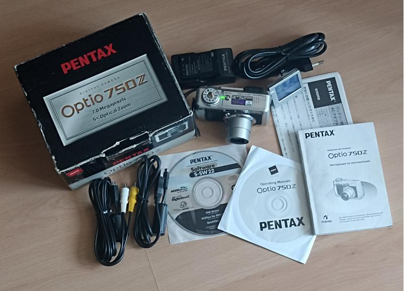 PENTAX OPTIO 750z компактный цифровой фотоаппарат