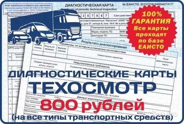 Техосмотр-диагностическая карта.