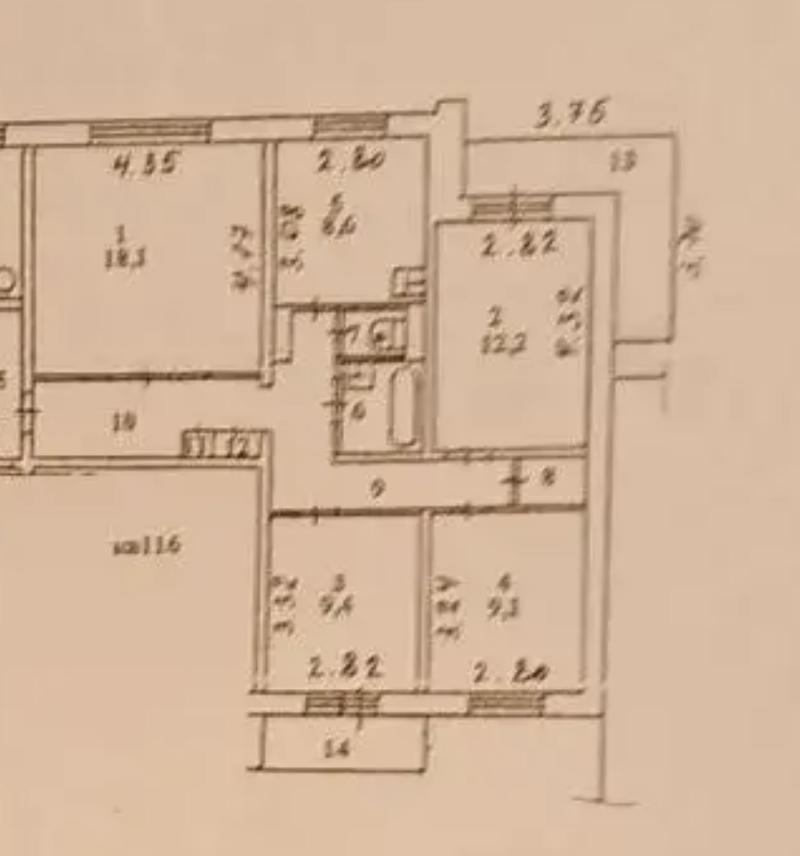 4-� ��������, 76 �2, 2/5 ��.