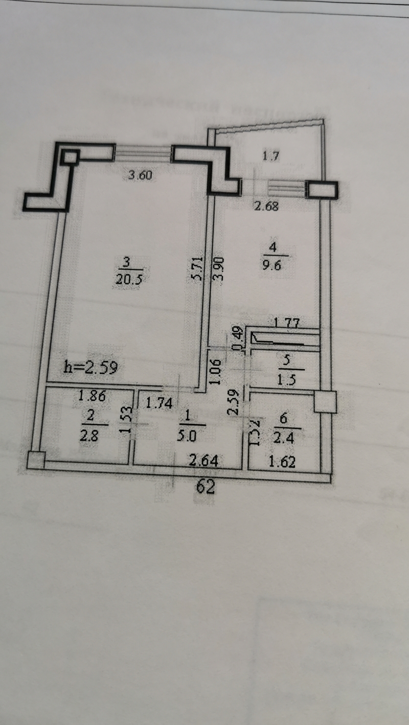 1-к квартира, 42 м2, 10/14 эт.