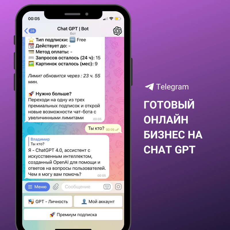 Готовый онлайн бизнес ChatGPT