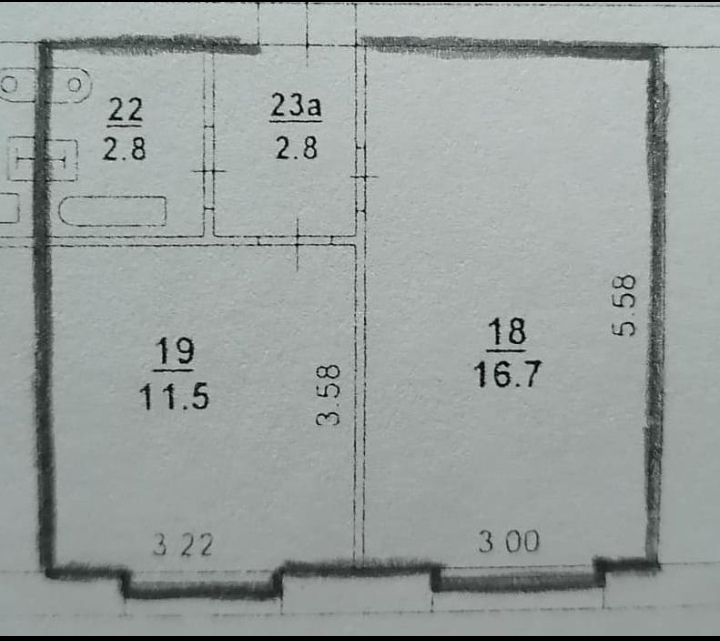 1-к квартира, 34 м2, 8/9 эт.