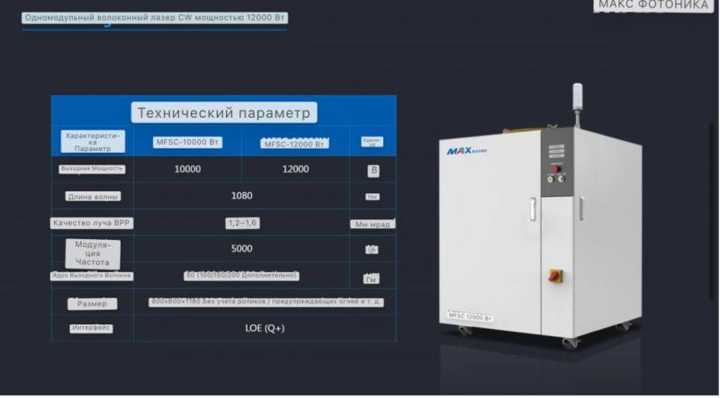    "MaxPhotonics" 12000W