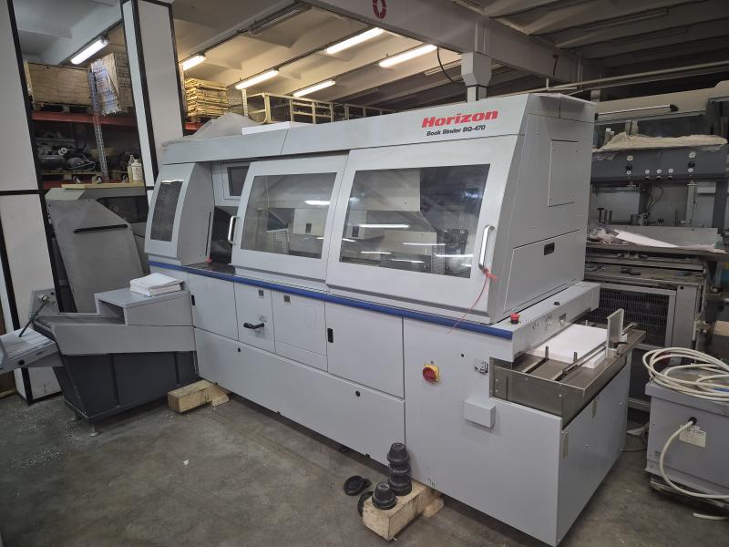 Horizon BQ-470, 4 каретки, горячий клей, боковая промазка. Horizon BQ-470 про