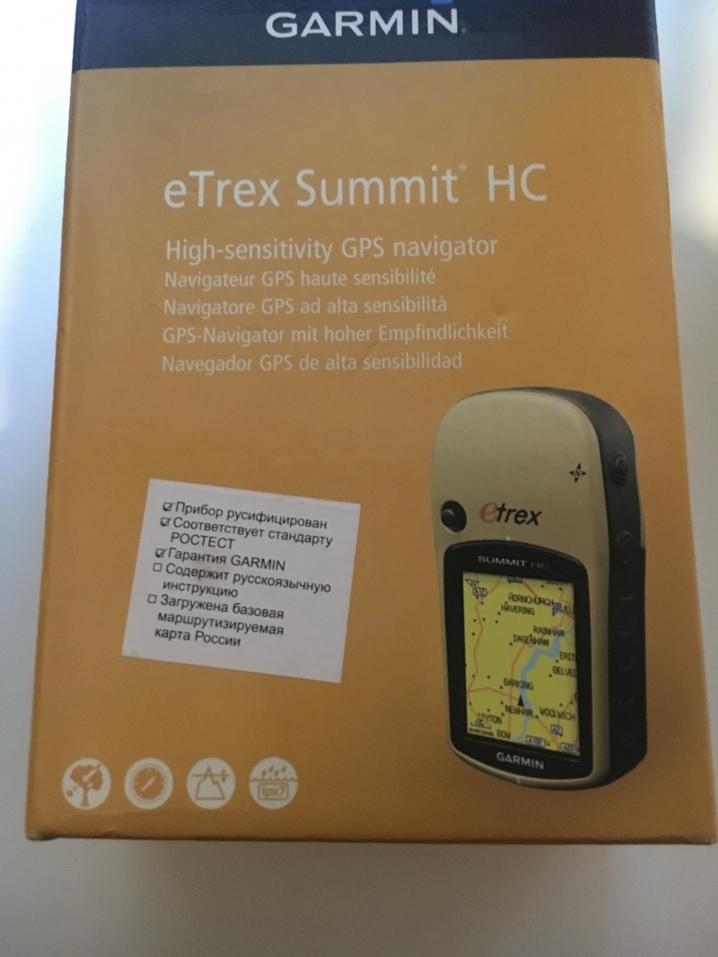 Навигатор GPS Garmin для туристов, охотников и грибников