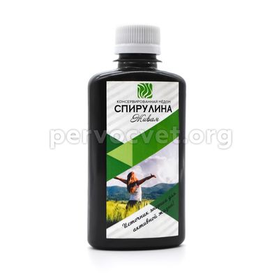 Спирулина "живая" консервированная медом 280гр.