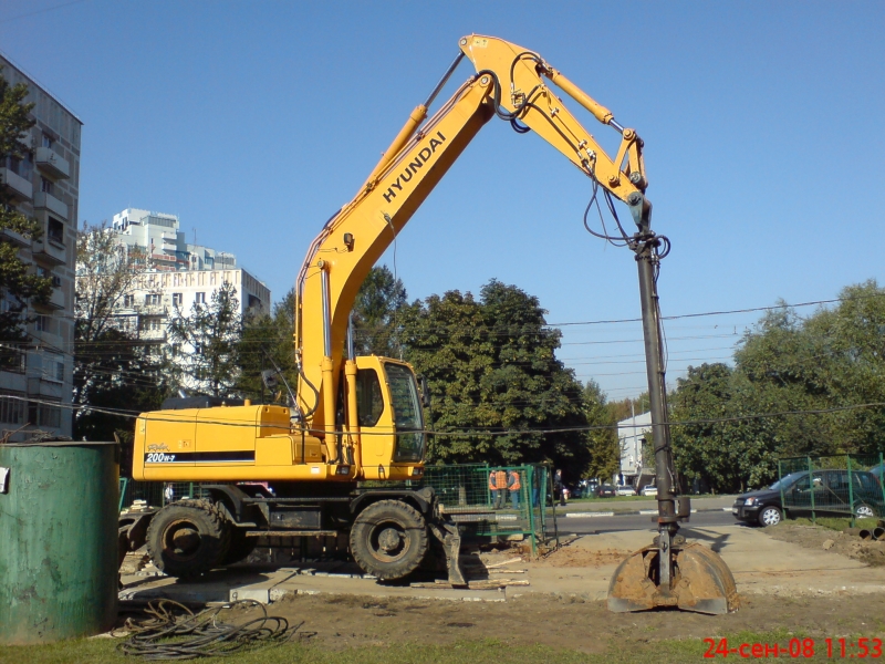 аренда экскаватора JCB 160W, грейфер,молот