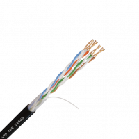 UTP 4PR 24AWG CAT5 305 м. Cu черный, внешний