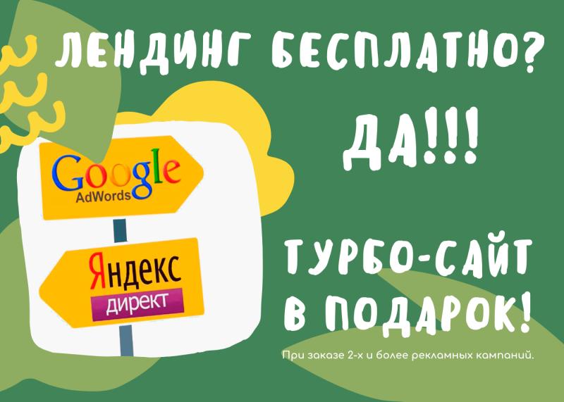 Настройка рекламы Яндекс.Директ и GoogleAds + создание сайта в Яндекс или Tilda