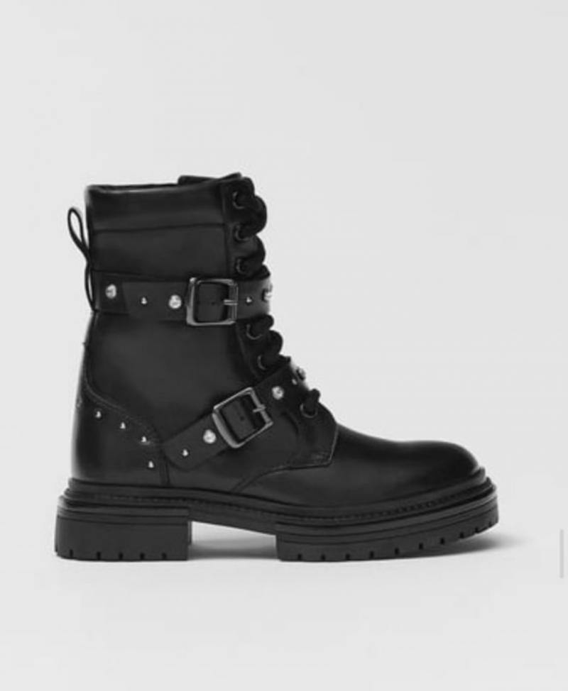 Zara новые кожаные сапоги