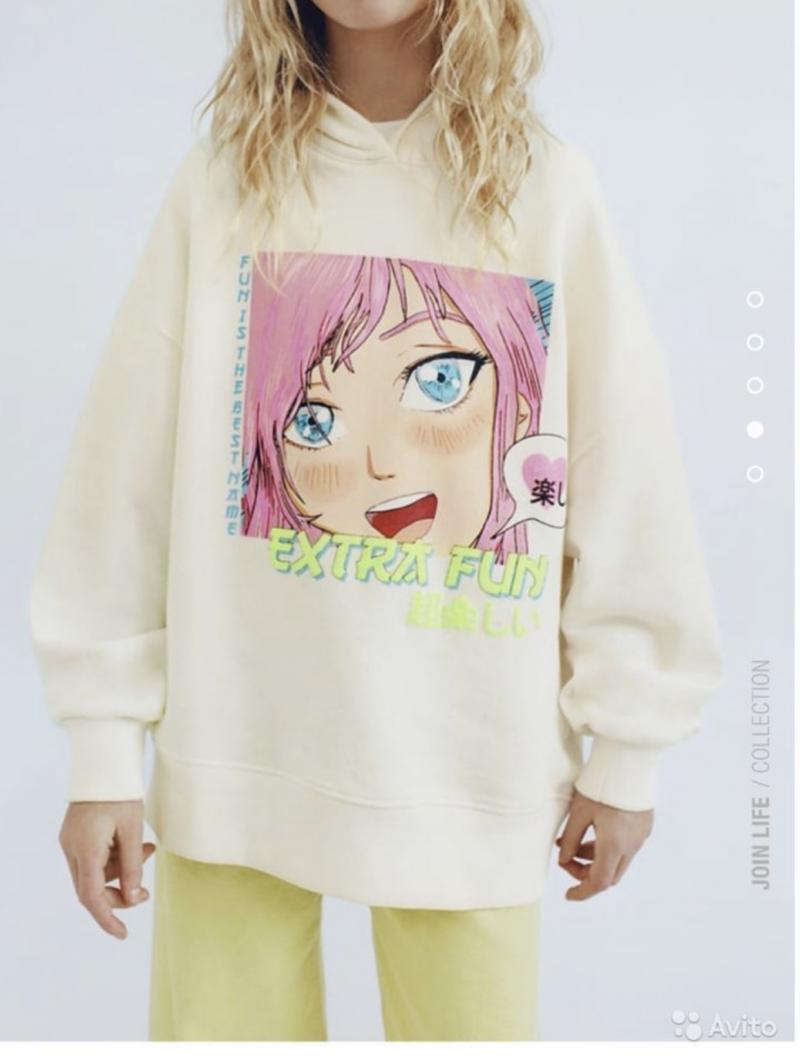 Zara Kids 2022 новый свитшот/худи кофта с капюшоном
