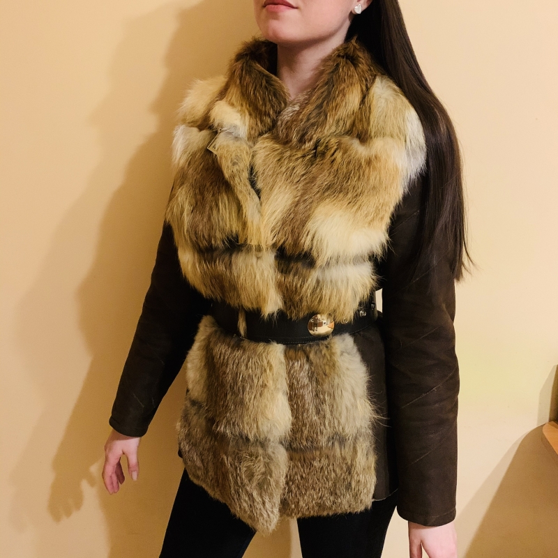 Дубленка с мехом лисы