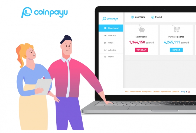 Earn bitcoin by viewing advertisments