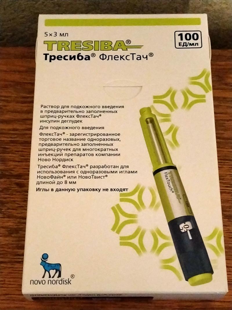 Инсулиновые ручки Тресиба ФлексТач, 1 упаковка