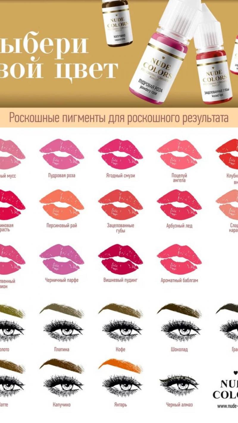 Пигменты Перманентного макияжа