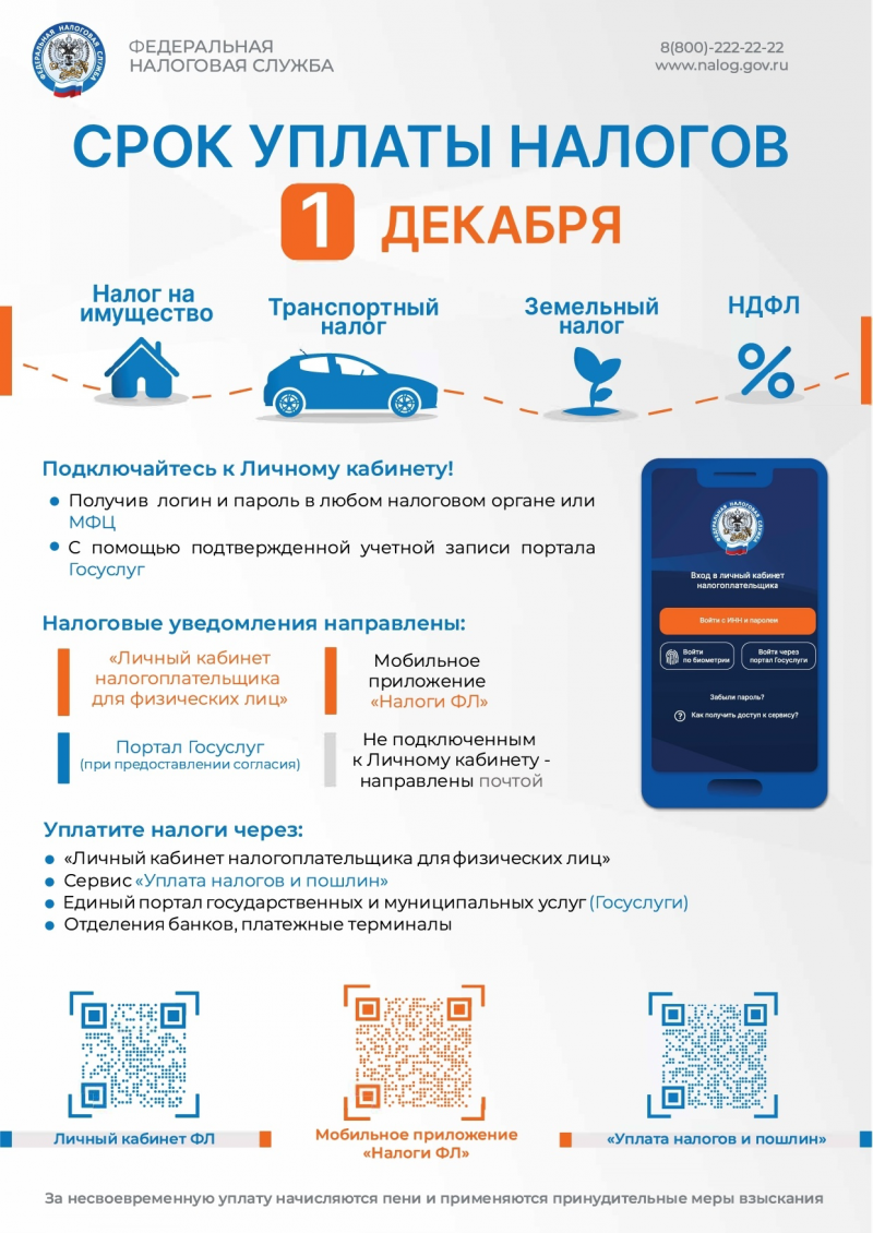 Оплачивайте налоги не выходя из дома